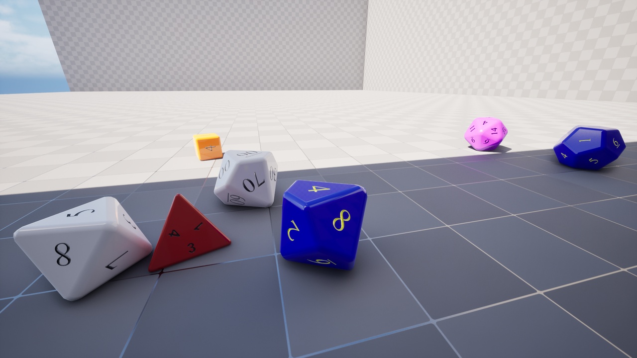 Media 1 for listing Physics Dice Roller - Multiplayer-Safe Physics Dice for Unreal