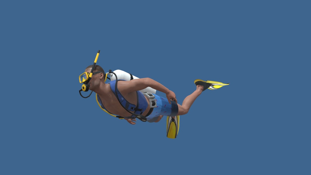 Media 1 for listing Scuba Diver Swimming Male - Mark
