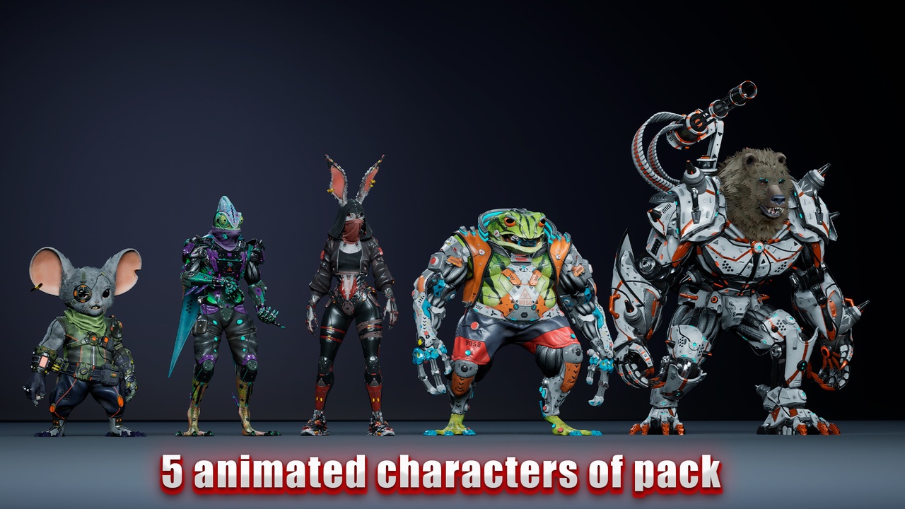 Mídia 1 do anúncio Alien Animals pack