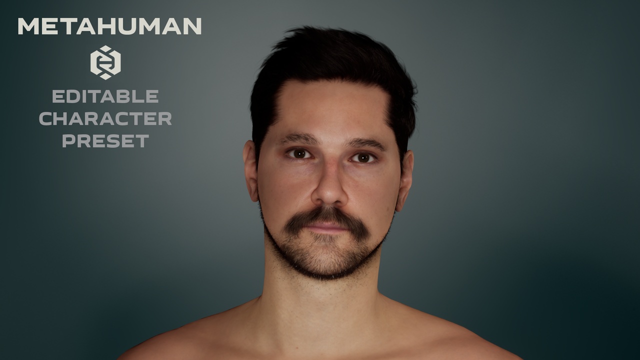 Media 1 for listing 6 Male Characters - Editable MetaHuman Character Preset Pack №1