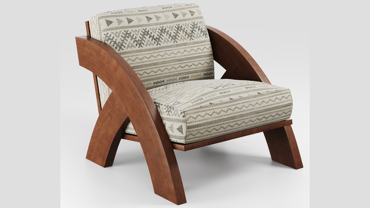 Media 1 for listing Modern Wooden Accent Chair