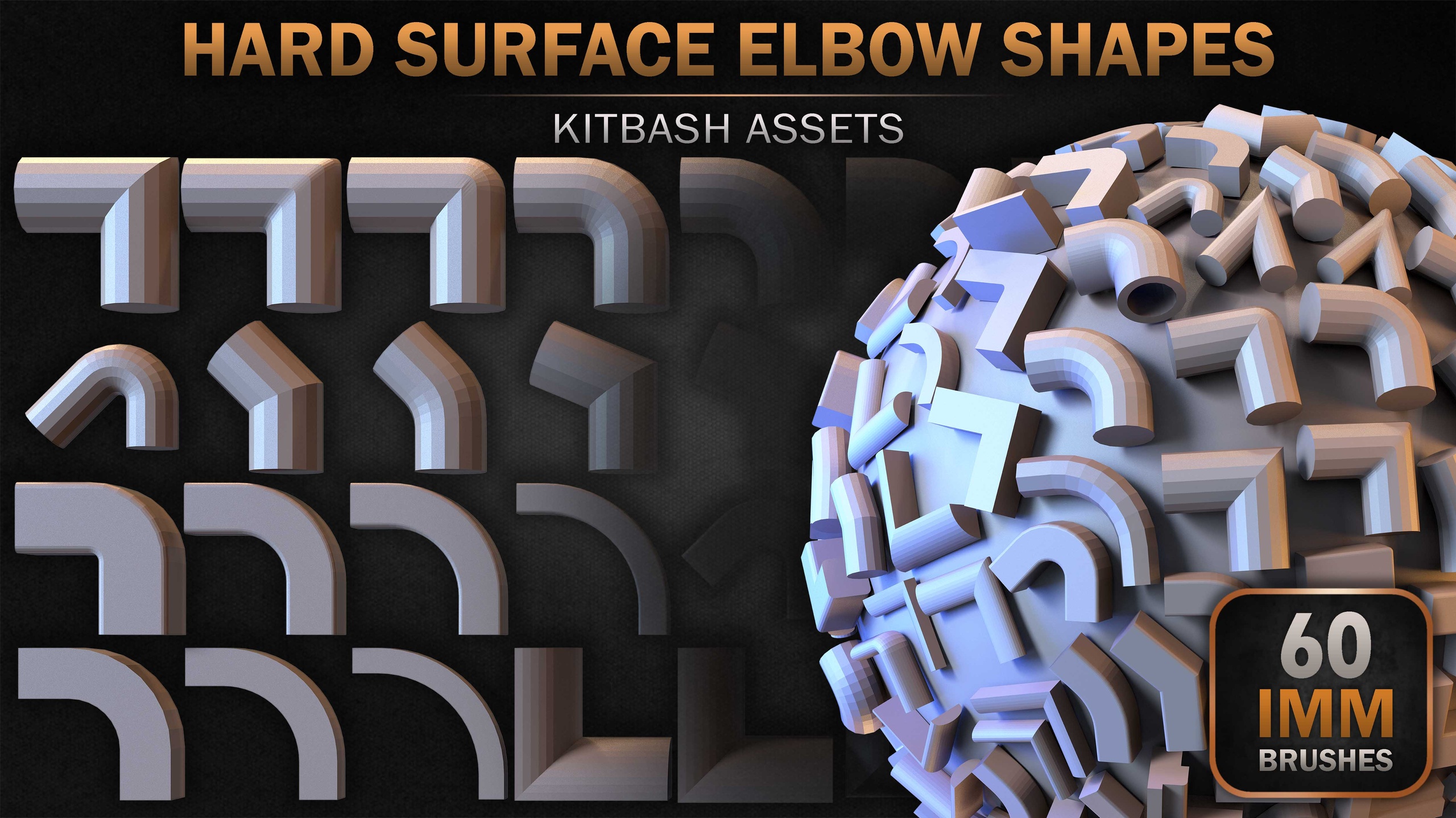 Media 1 for listing 60 Hard Surface IMM Elbow Shapes