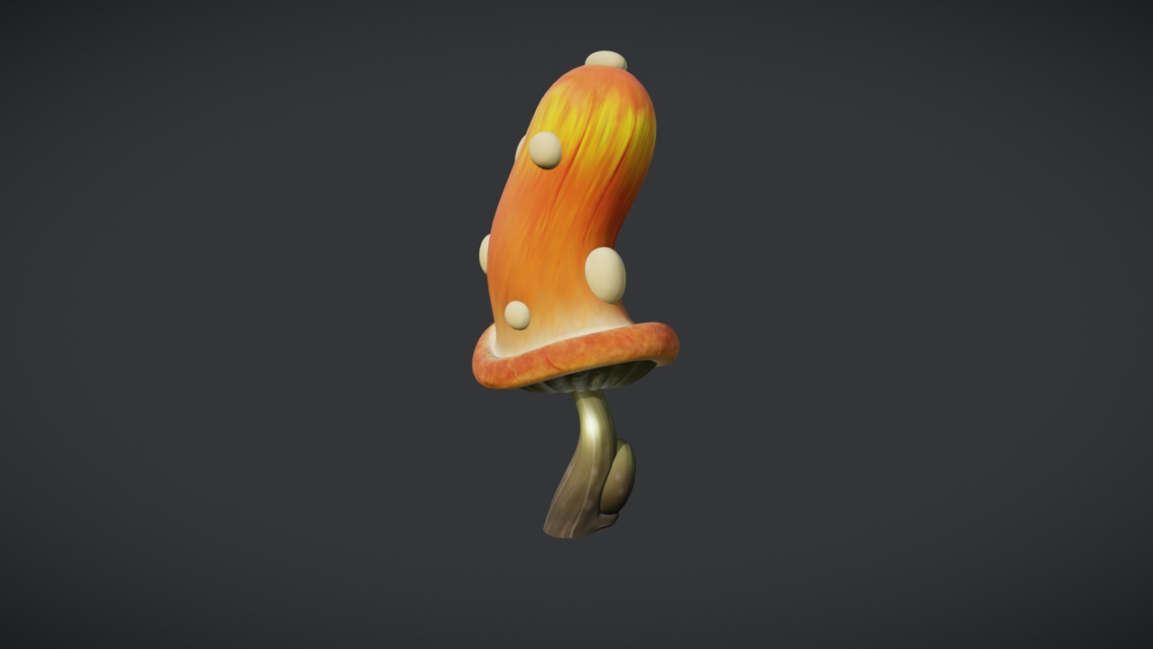 Media 1 for listing Mushroom 12 Stylized 2 _ PBR Game Ready Asset
