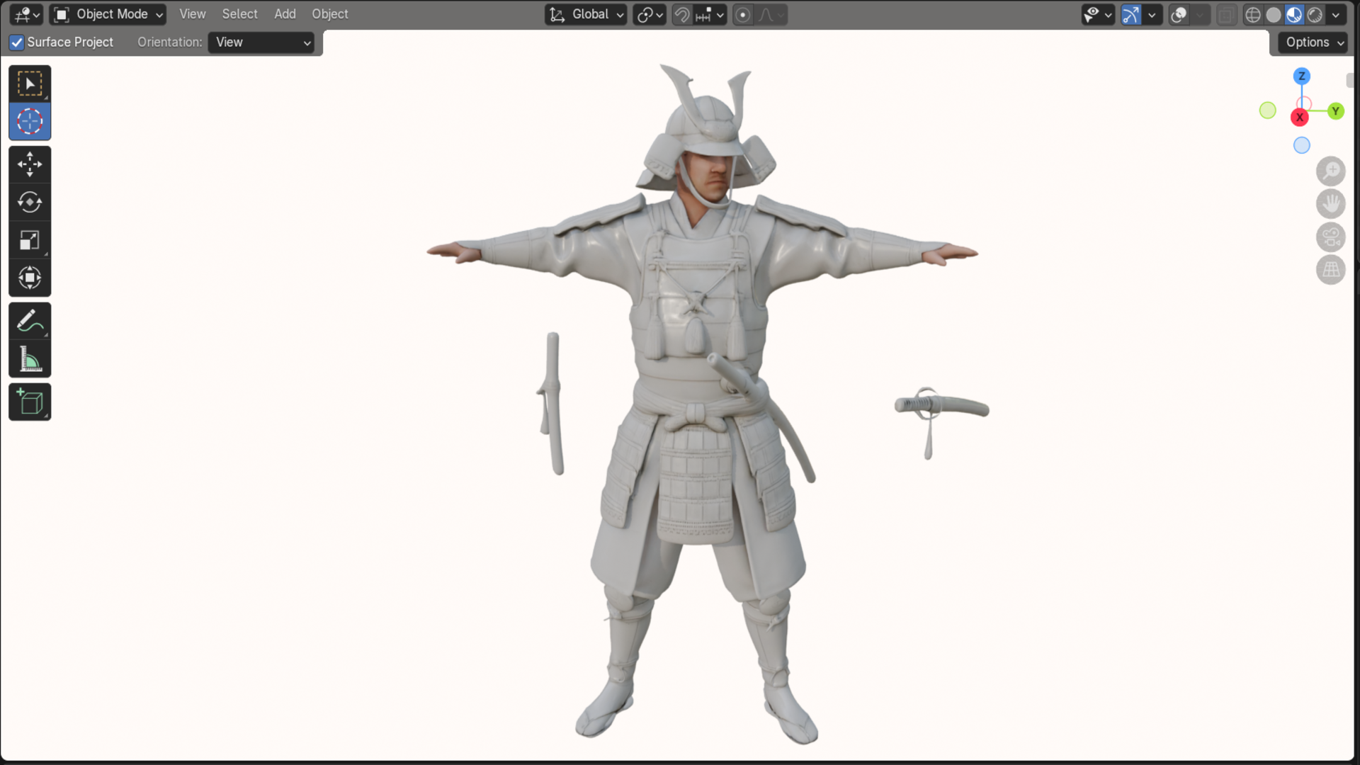 Samurai Warrior Rigged Game Ready 5K 15K 20K high and Low-poly | Fab