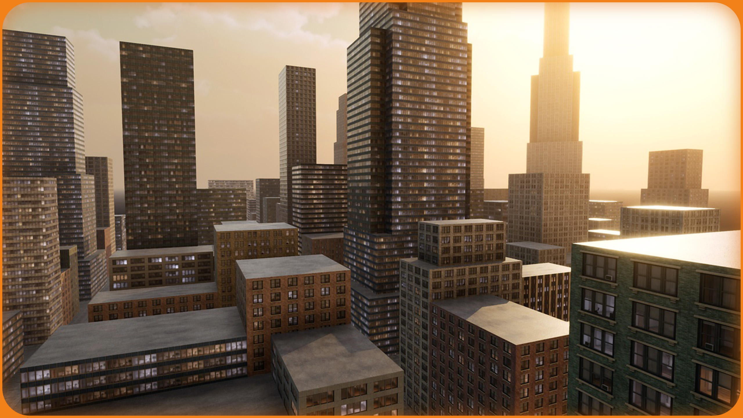 Building Background Fake Simple Background Buildings | Fab