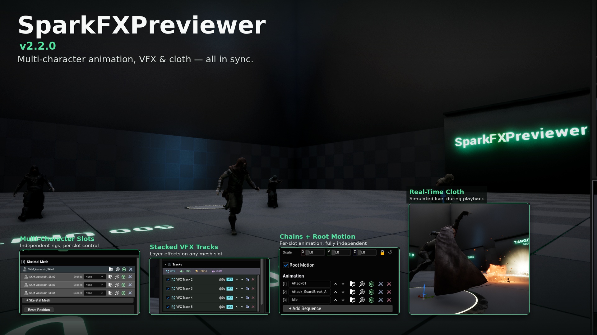 Media 1 for listing SparkFXPreviewer – In-Editor VFX & Animation Preview Tool