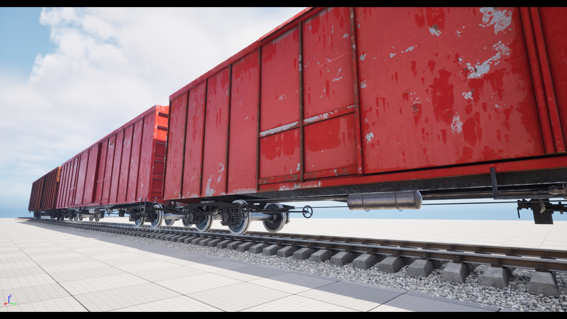 Train / Rail / Railway Cargo Car / Carriage | Fab