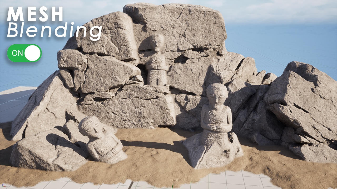 Media 1 for listing Mesh Blending - Blend any meshes without RVT