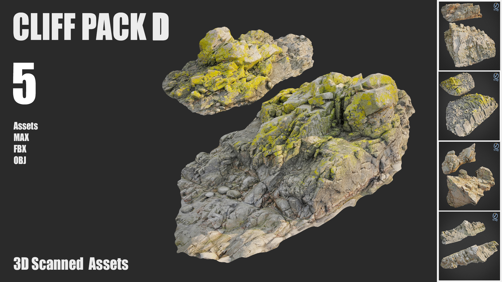 Cliff pack D bundle | Fab