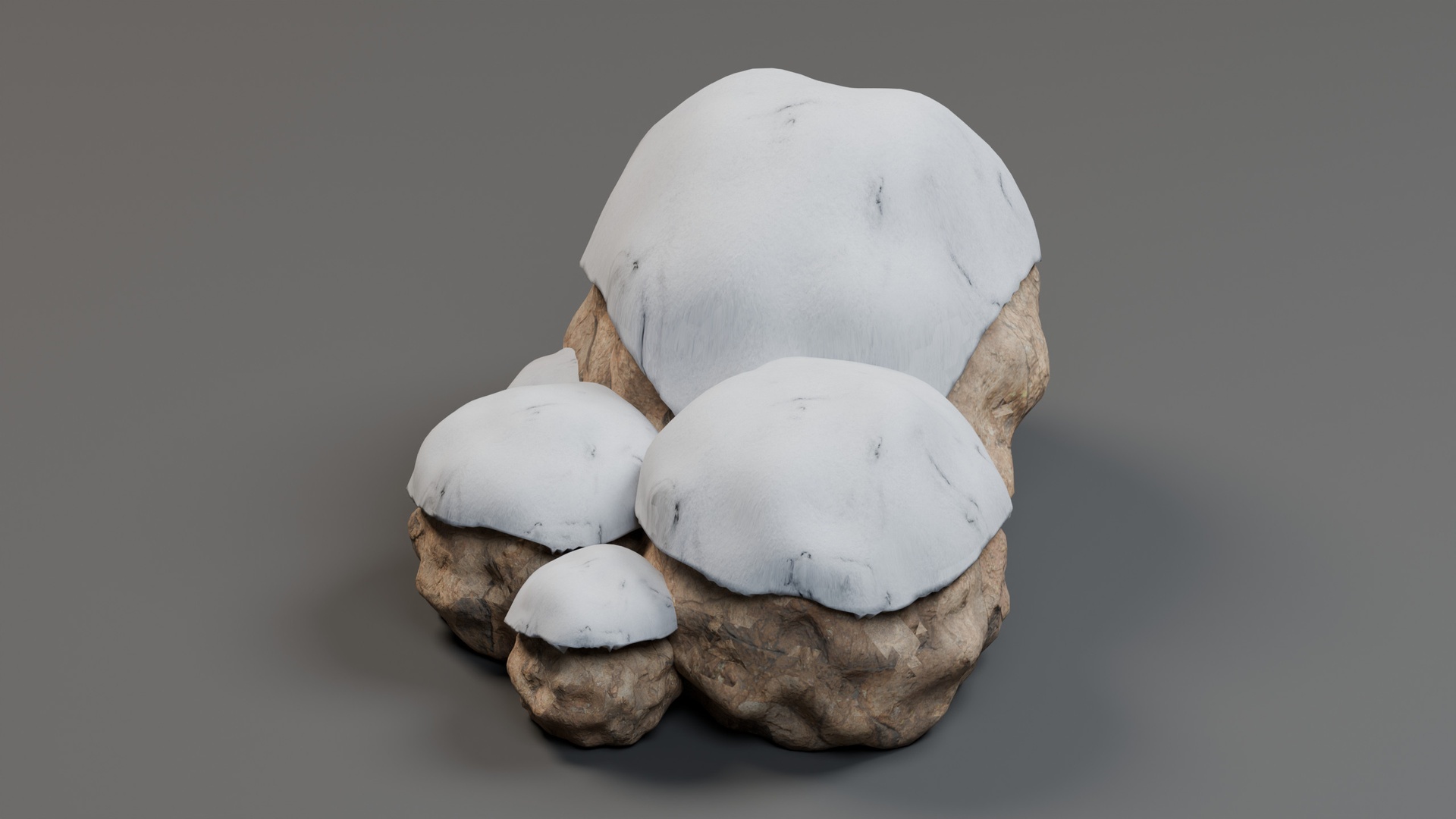 Media 1 for listing Snowy Rocks - Five Stone Cluster