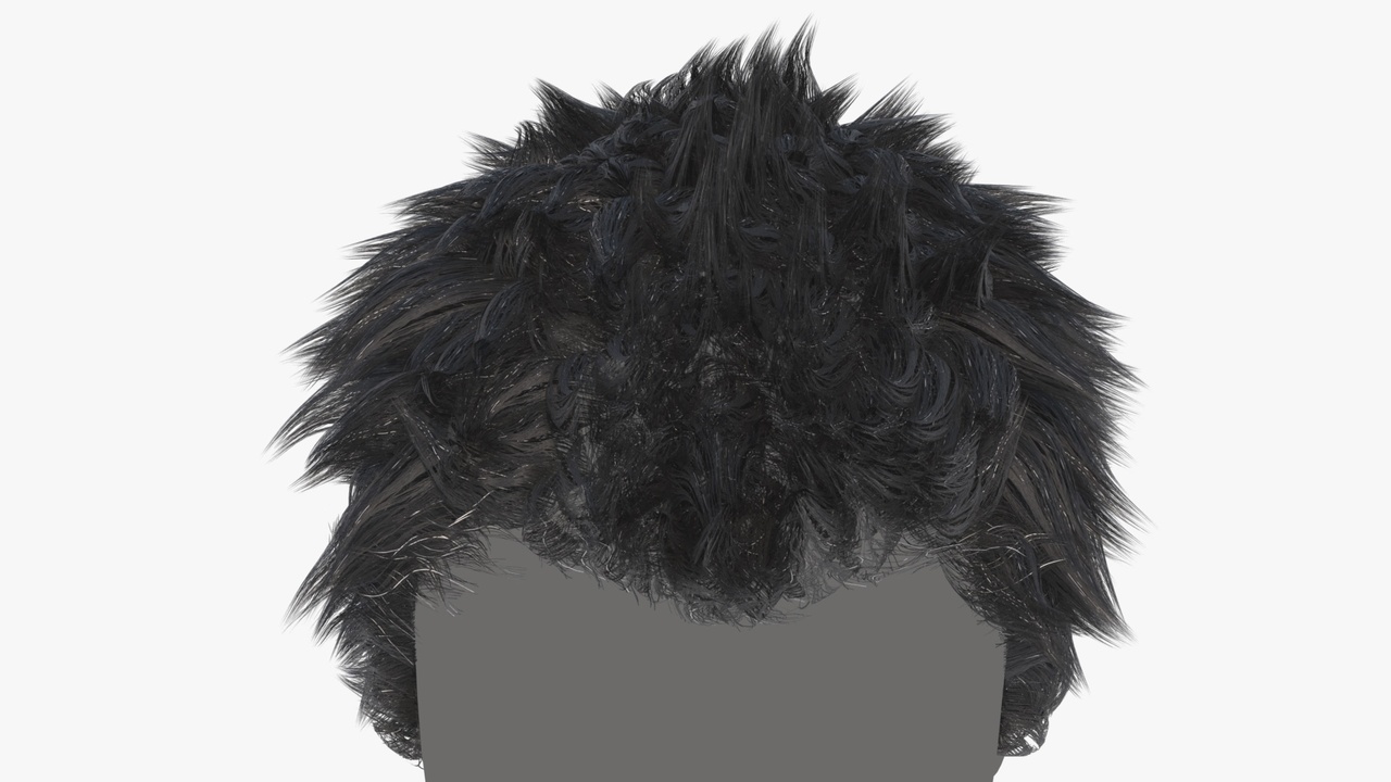 MÃdia 1 do anúncio Short Spikey Messy Hair (Mesh) - T4B compatible - Game Asset | PBR |
