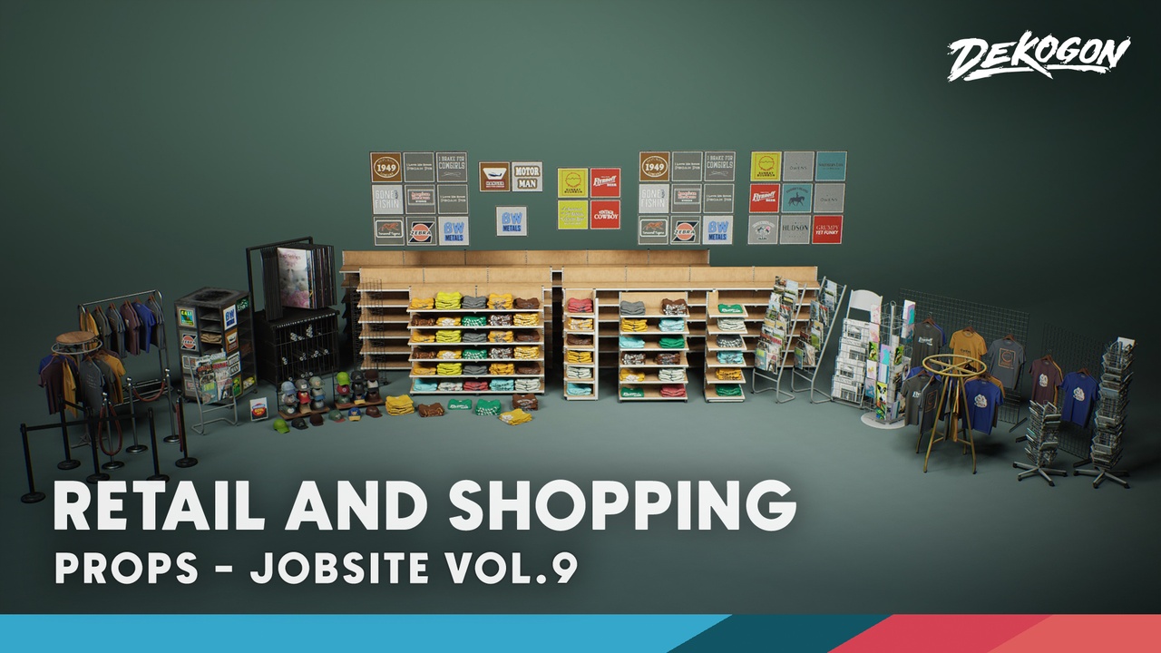 Media 1 for listing Jobsite VOL.9 - Retail and Shopping (Nanite & Low Poly)