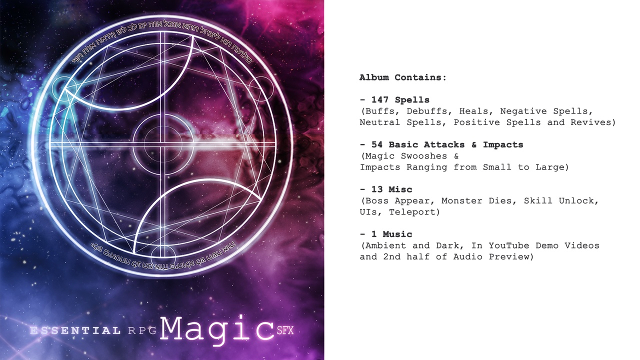 Media 1 for listing RPG Magic SFX Pack