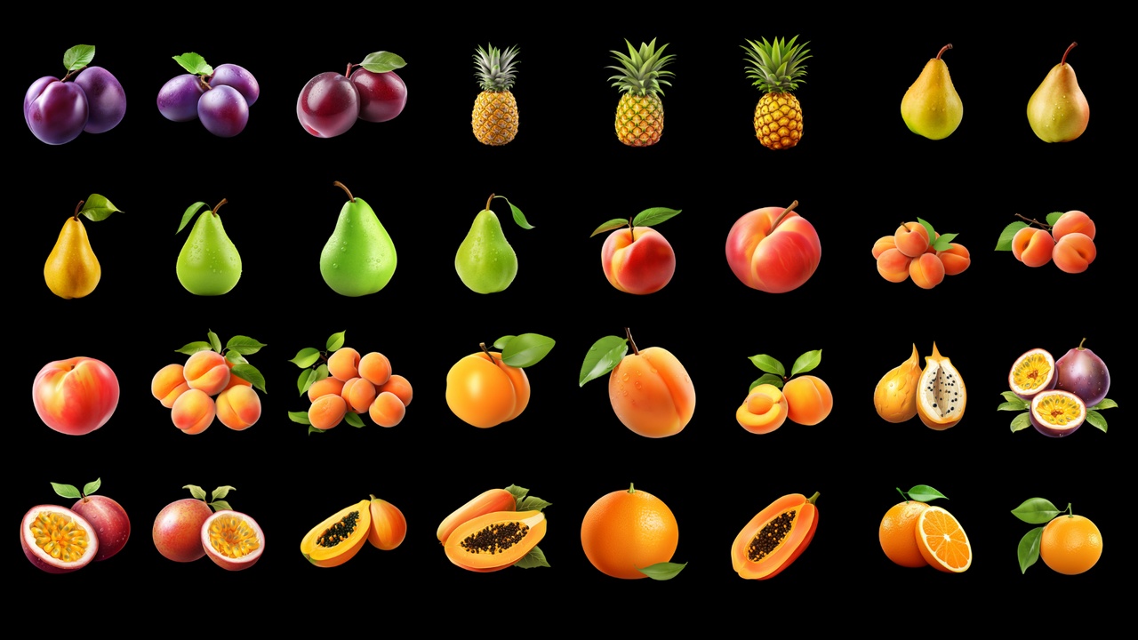 Media 1 for listing Fruits - Icon Pack