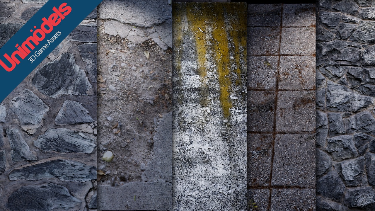 Media 1 for listing Floor and Walls Materials Vol. 5 - Photoscanned textures