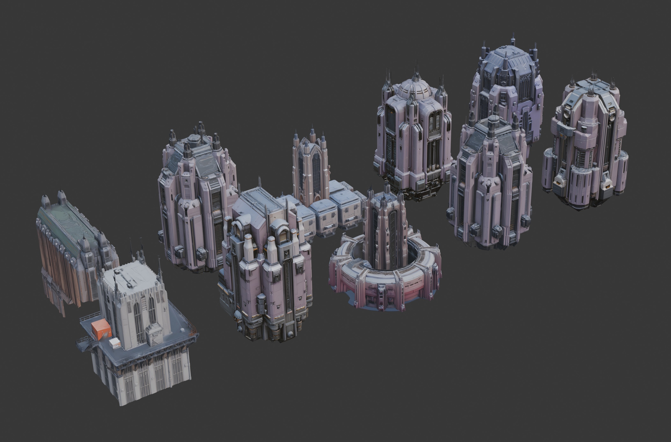Media 1 for listing scifi architecture pack dnt