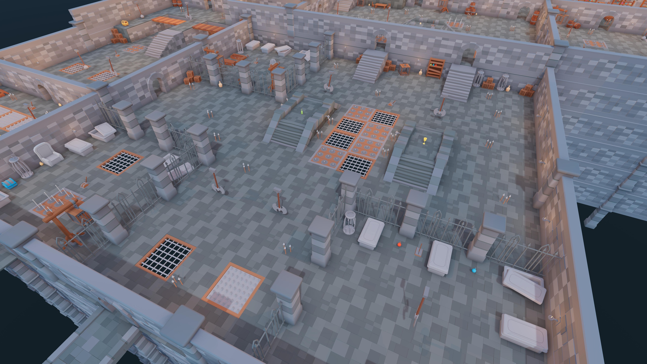 Modular Dungeon - Stylized Low Poly Asset Pack by Ake | Fab