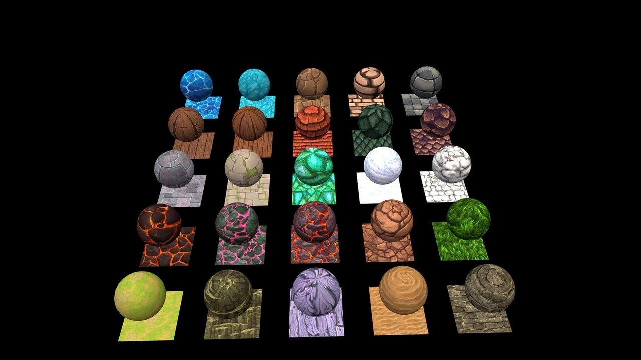 Media 1 for listing Stylized Tiling Texture Pack