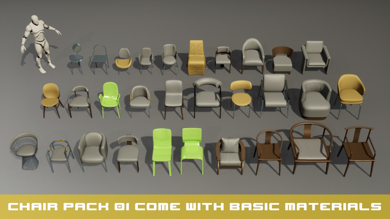 Media 1 for listing UNIQUE FURNITURE CHAIR VOL 01