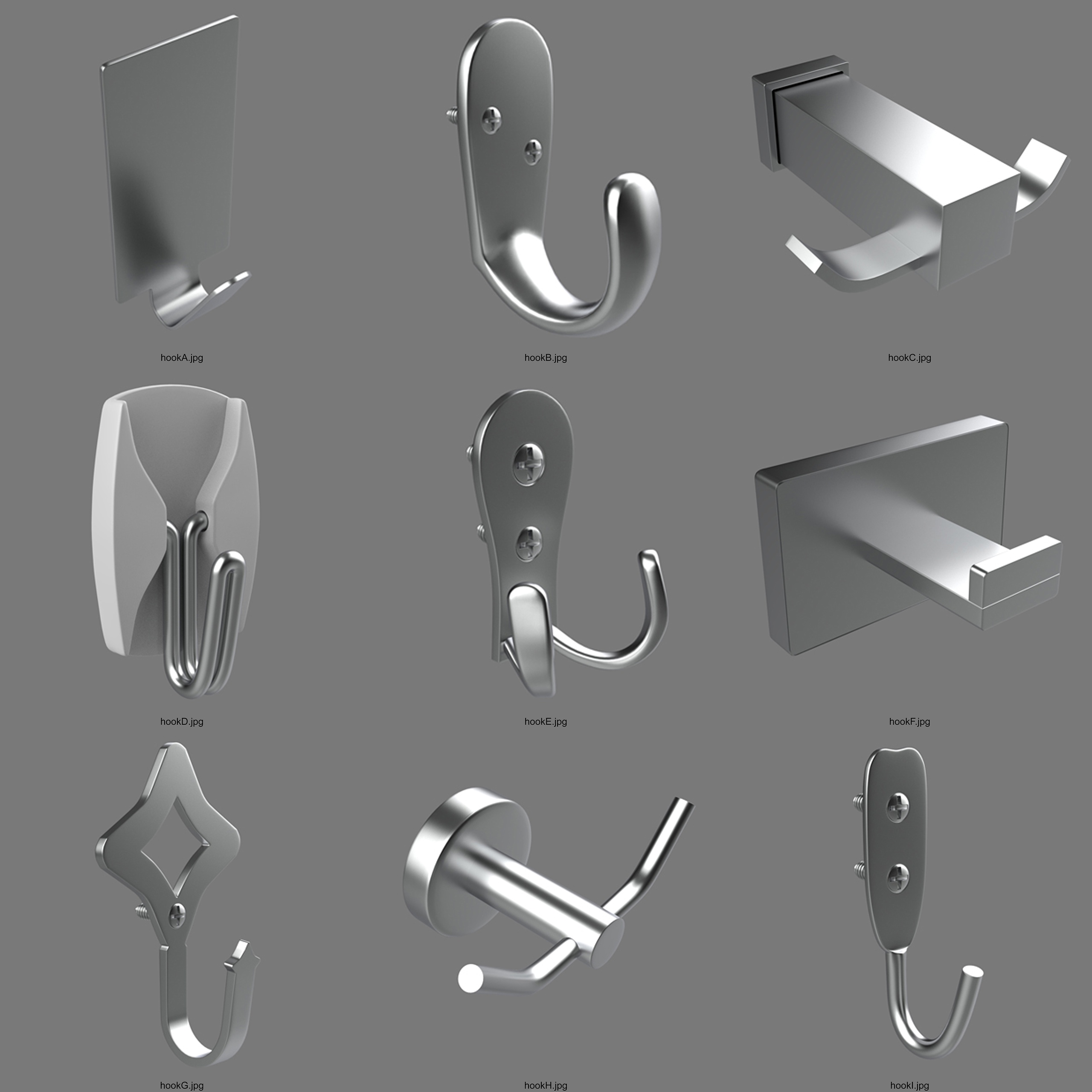 Hook Models Asset pack - Total 18 Models | Fab