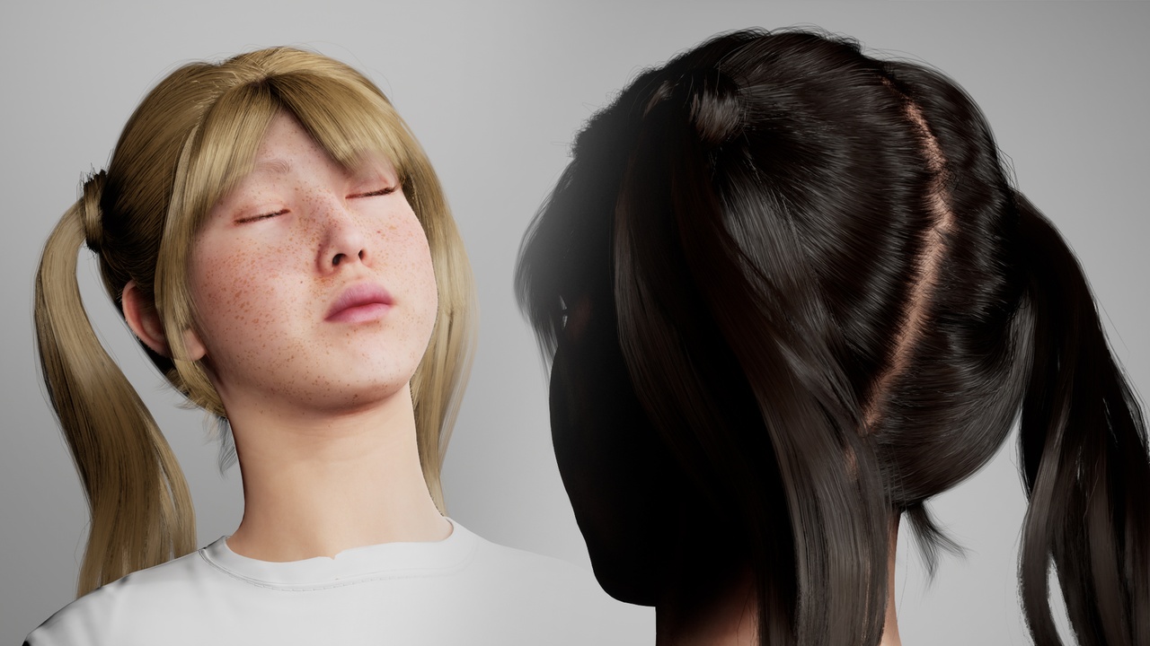 Media 1 for listing MetaHair 48- Groom hair for Metahuman
