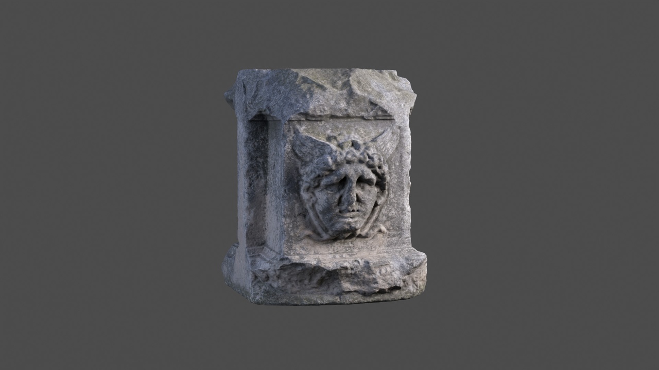 Media 1 for listing Roman Ruins Sculpted Plinth 03