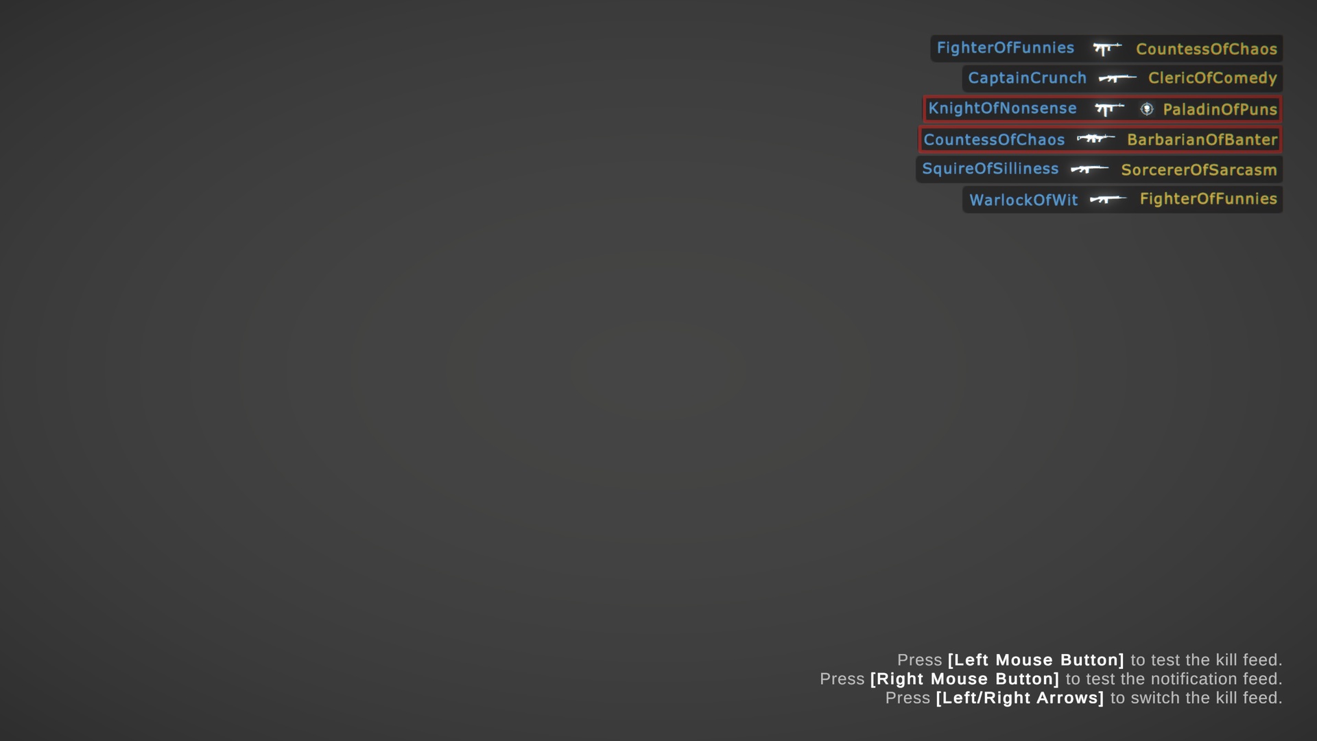 Media 1 for listing Kill Feed - Event Log System