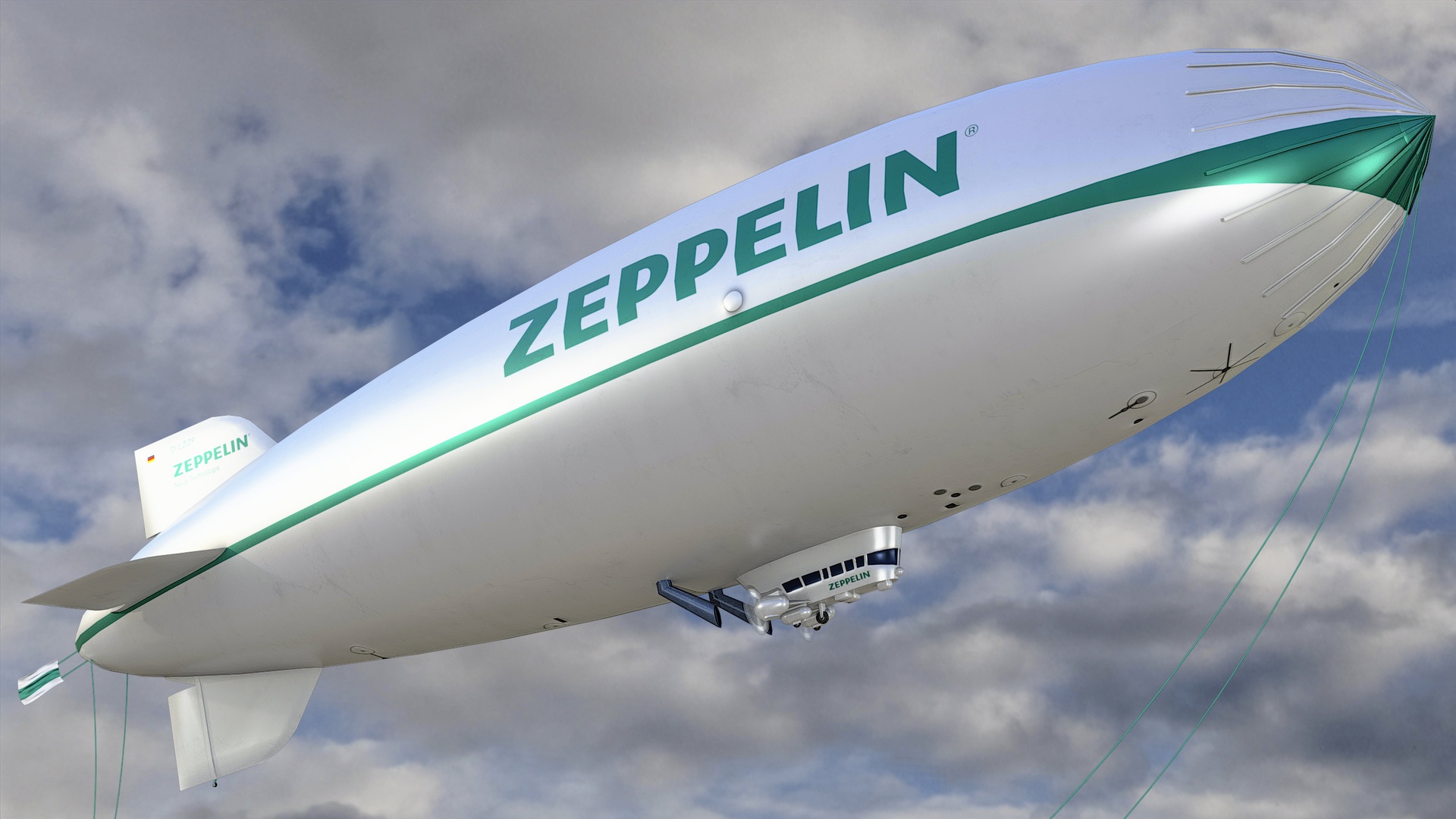 Media 1 for listing Airship Blimp 3 - Lowpoly PBR