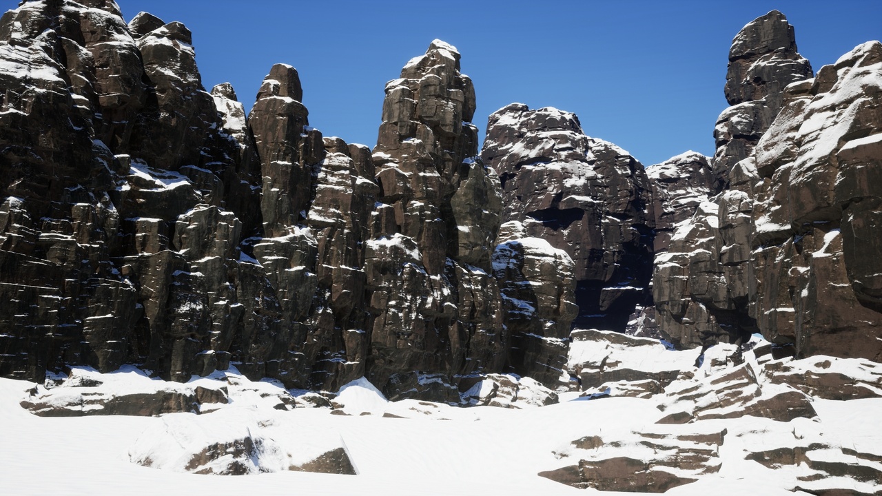 Media 1 for listing Realistic Snow Cliffs Vol.2