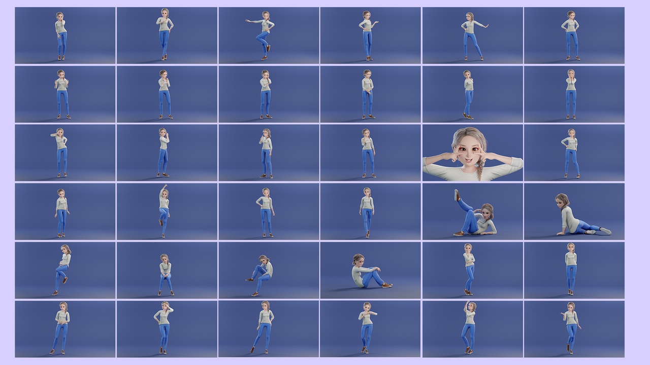 商品 Pixar-Style Mother Character Rigged 的媒体 1