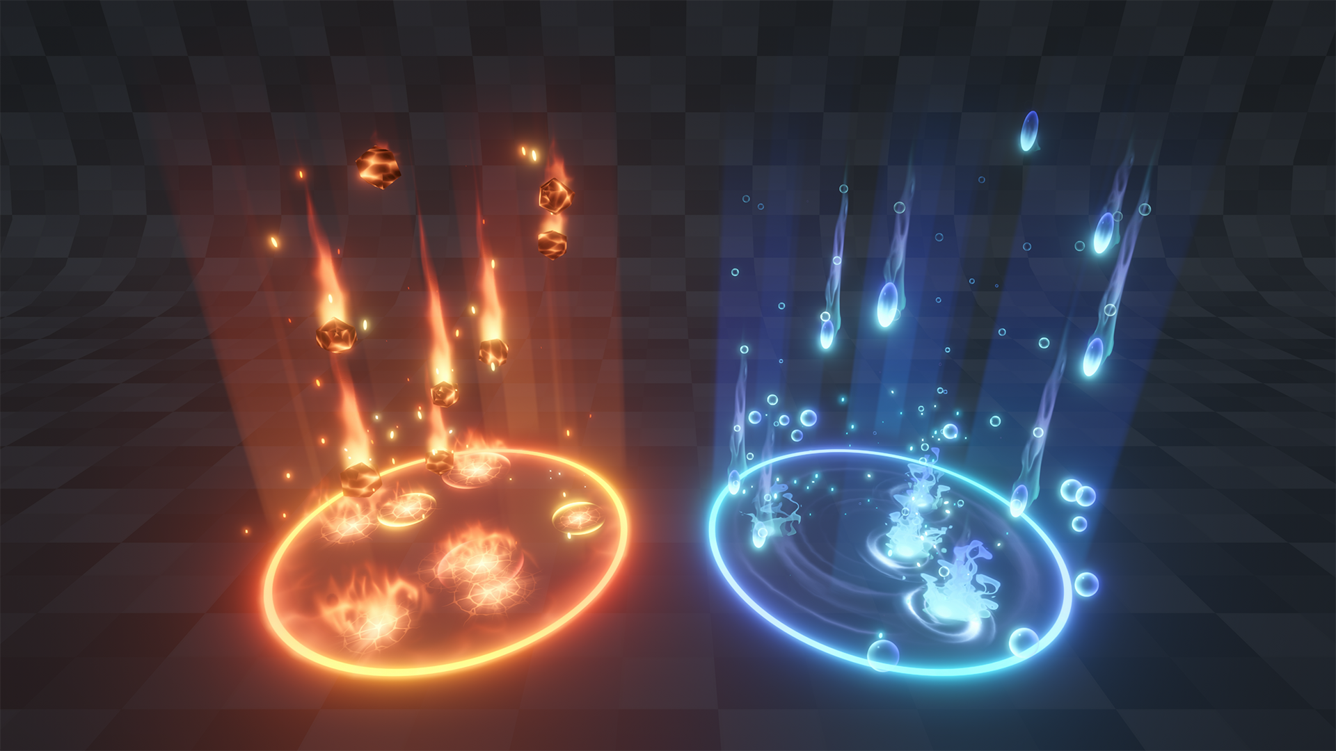 Unity VFX Falling Object Attack Effect Part2 | Fab
