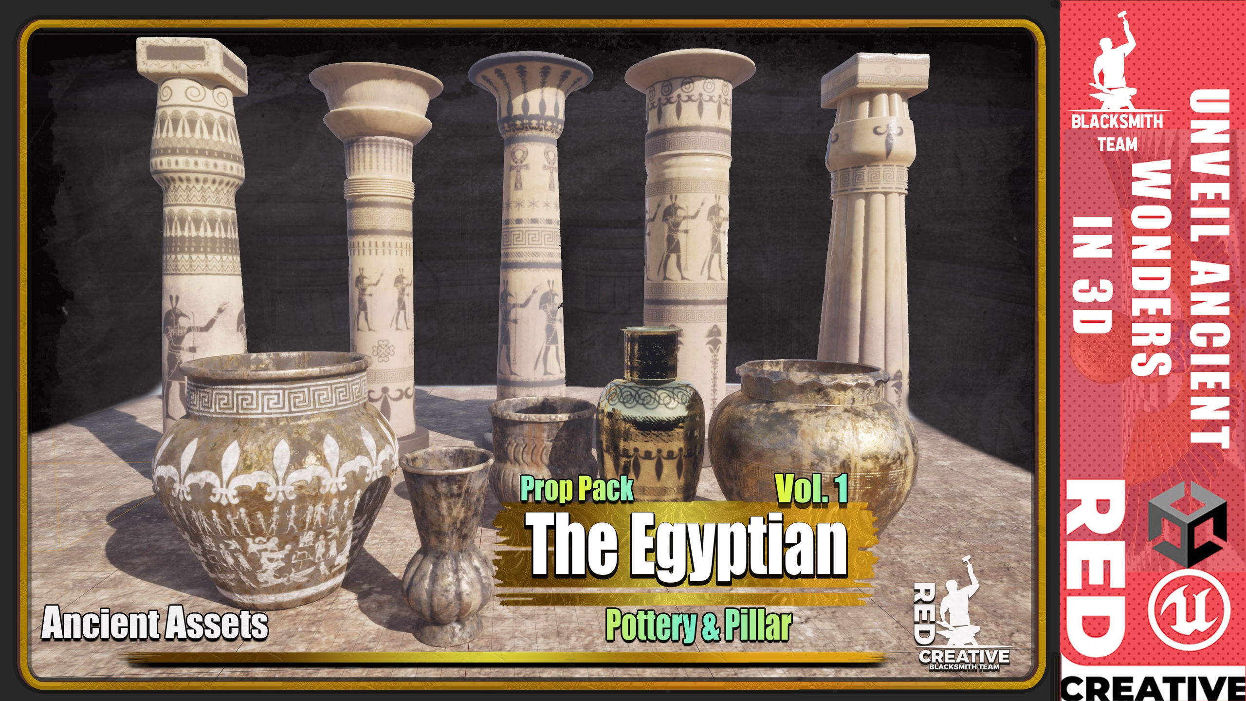 Media 1 for listing Egyptian Pottery & Pillar Pack