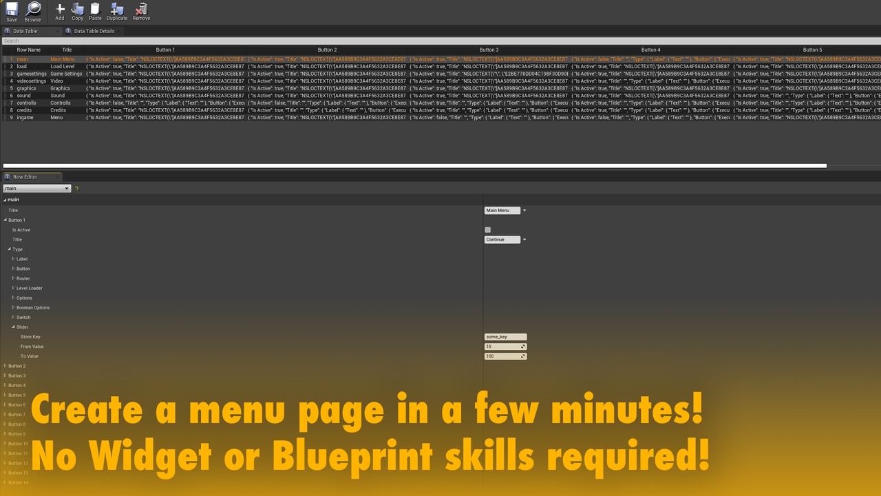 Modular Main Menu