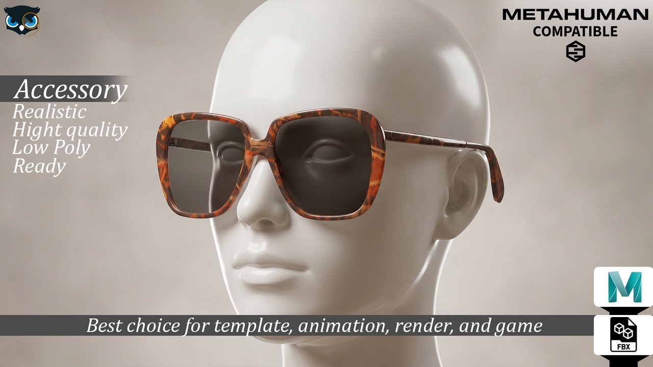Media 1 for listing 70 s Oversized Tortoise Square Sunglasses