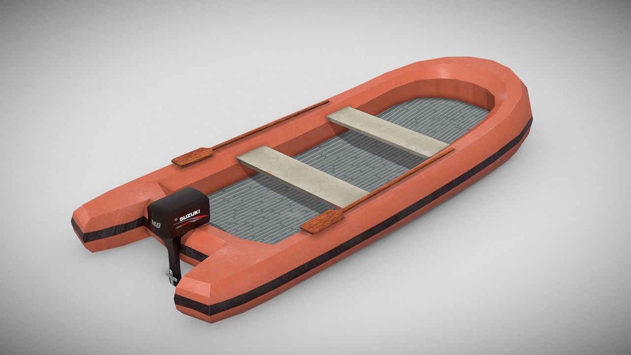 Media 1 for listing Lowpoly Rubber Boat