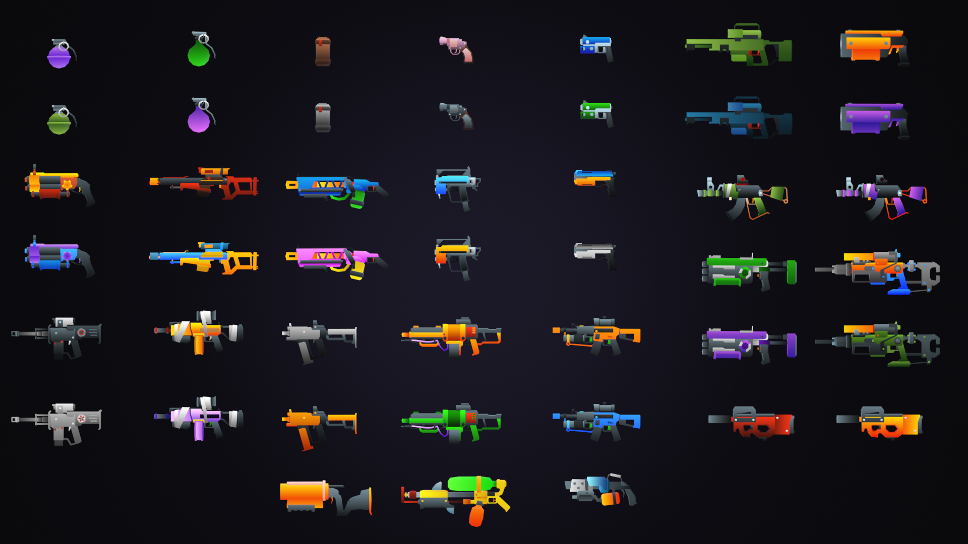 Low Poly Weapons Pack - 3D Game Kit | Fab