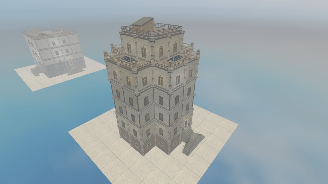 Media 1 for listing Realistic Modern Modular Building 1 Asset Package