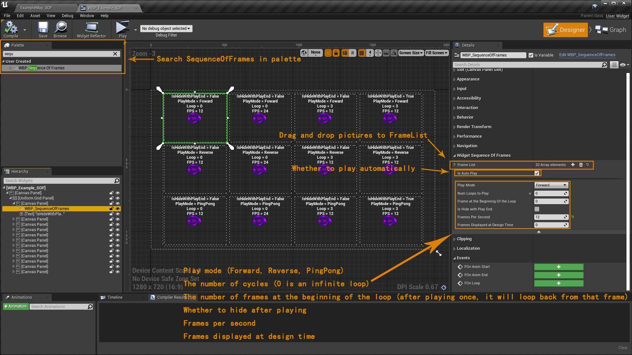 Media 1 for listing Widget Sequence Of Frames
