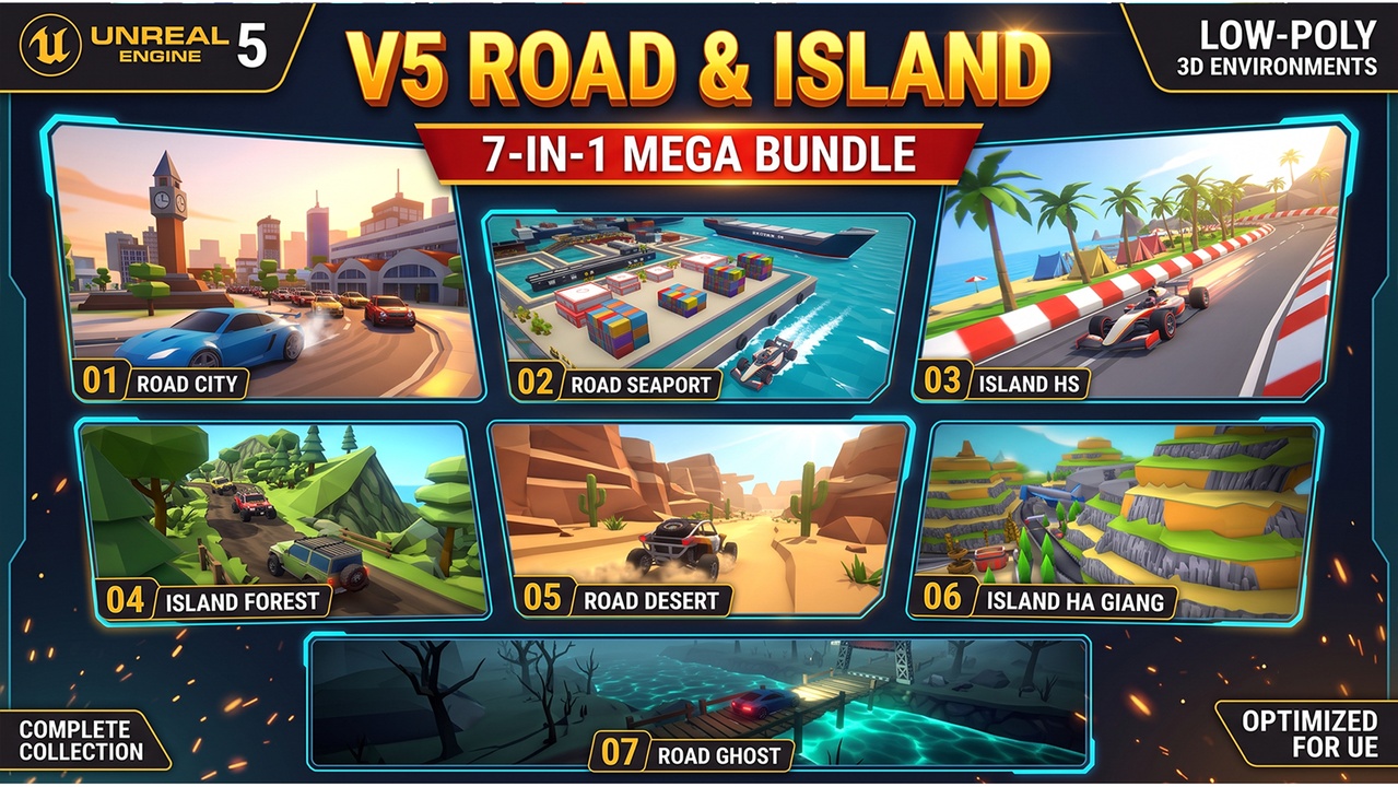 Media 1 for listing Bundle Cartoon Racing Tracks
