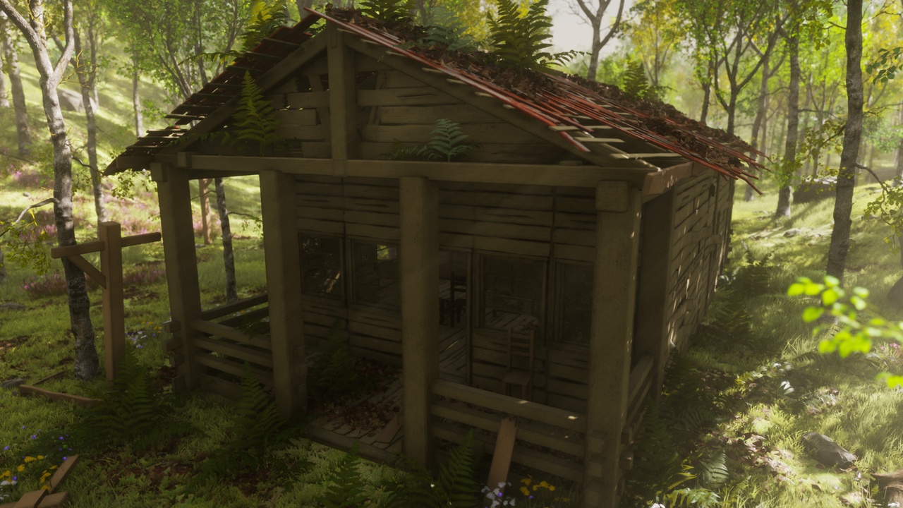 Media 1 for listing Wood Huts/House - Destroyed Old/Building