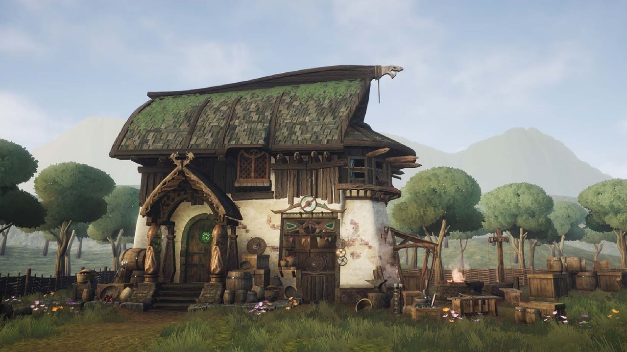 商品 Stylized Viking Hut ( Stylized Stylized Stylized Viking Viking Hut Hut Forest ) 的媒体 1