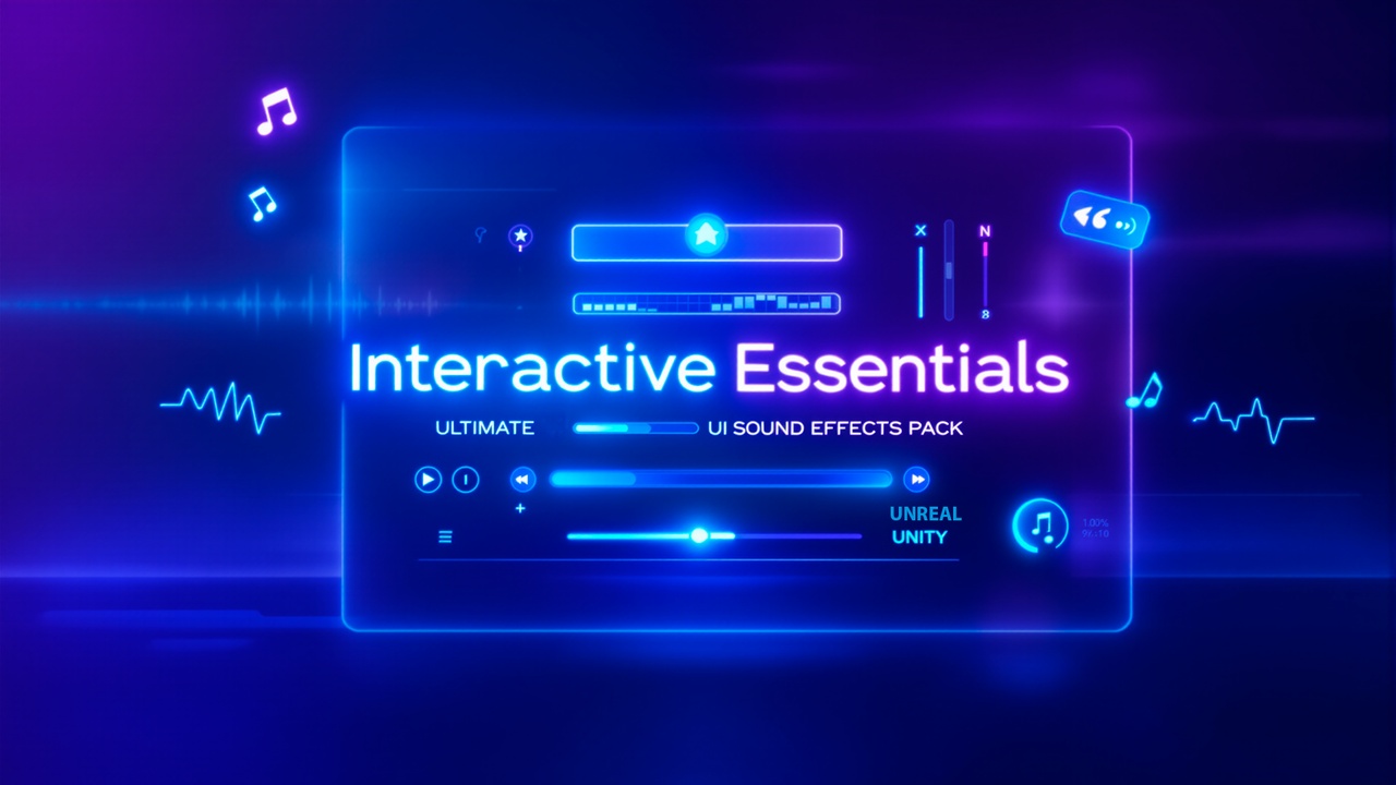 Media 1 for listing Interactive Essentials: Ultimate UI Sound Effects Pack