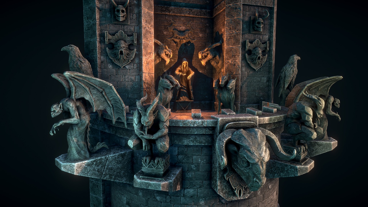 Media 1 for listing Gothic statues