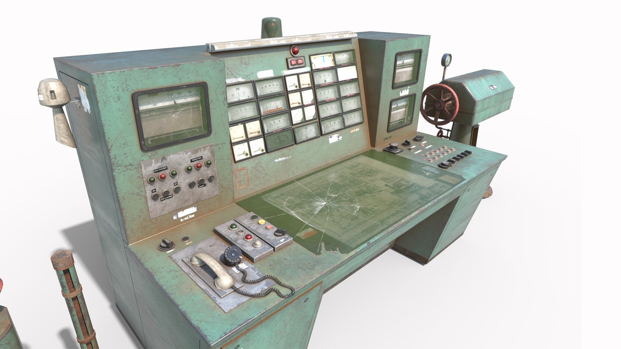 Media 1 for listing Old Powerplant Control Panel Group