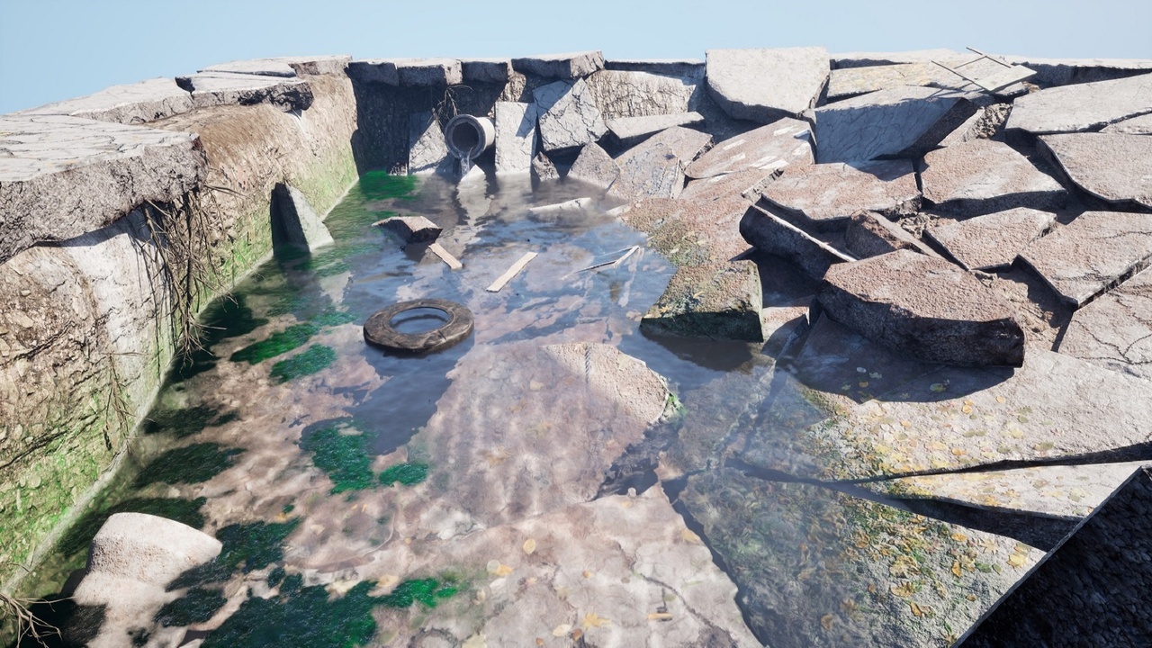 Media 1 for listing Post Apocalyptic Street Sinkholes