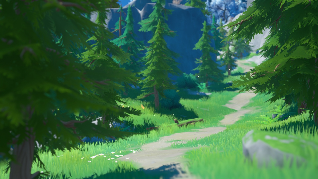 Media 1 for listing Stylized Snow | Pine Trees Environment