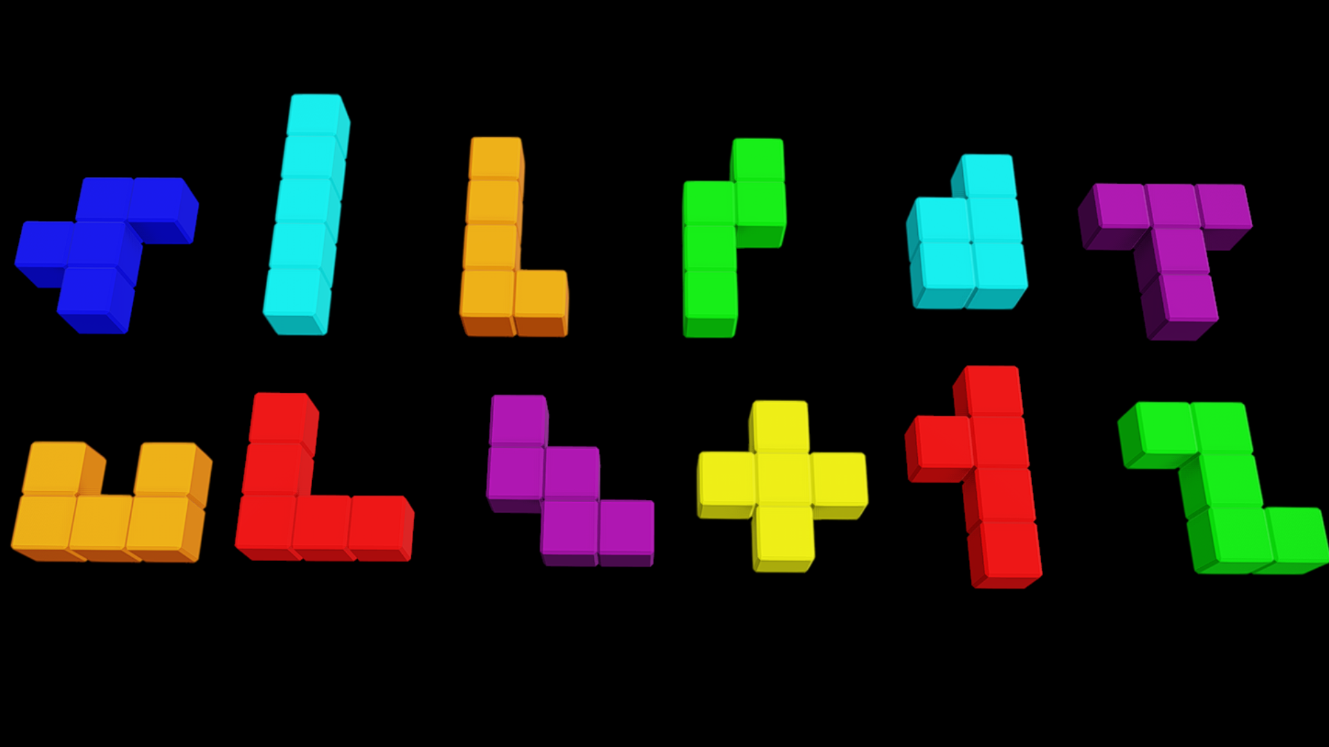 Simple Puzzle Shapes Pack 3 - Pentominoes | Fab