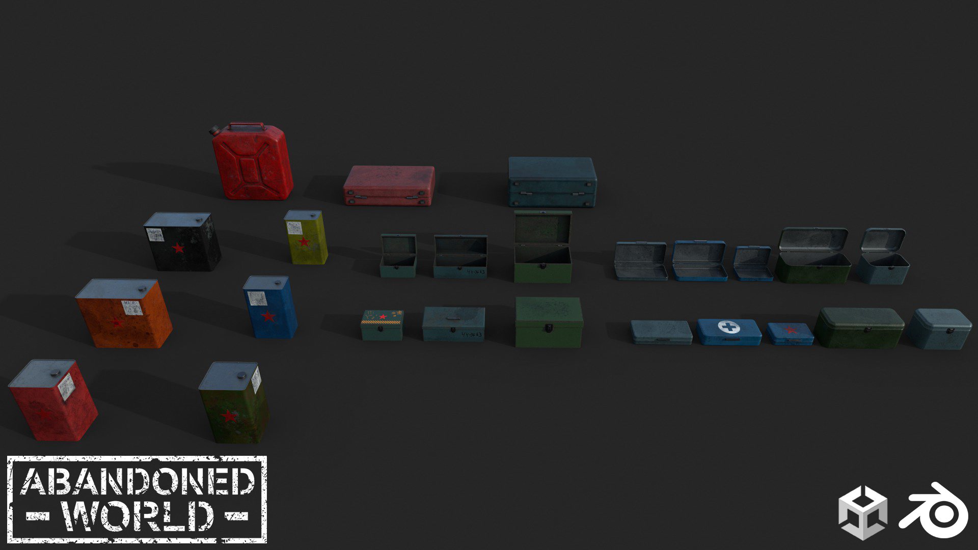 Metal Container Minecraft Metal Boxes & Canisters | Fab