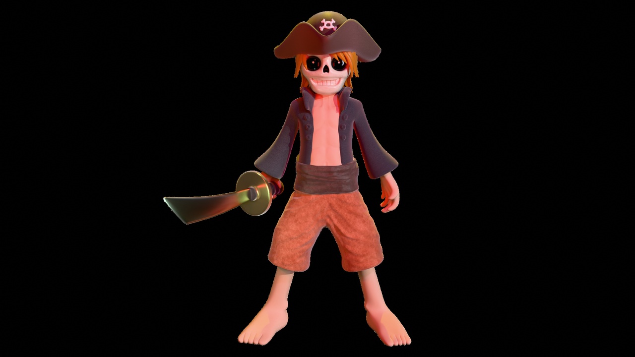 Media 1 for listing [3D Printable] Undead Pirate