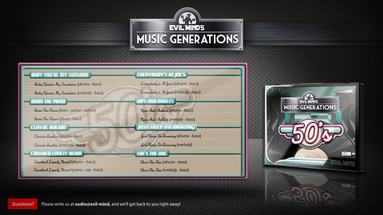 Media 1 for listing Music Generations 50's